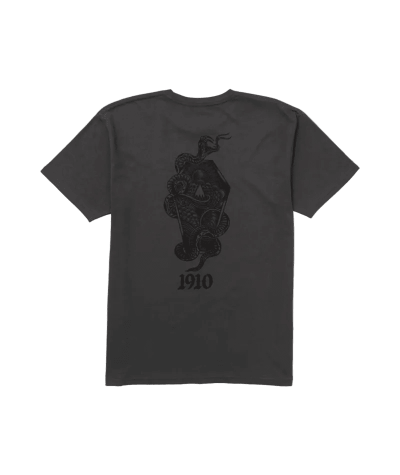 1910 Age Of Winters Discharge T-Shirt Vintage Black Men's Short Sleeve T-Shirts 1910