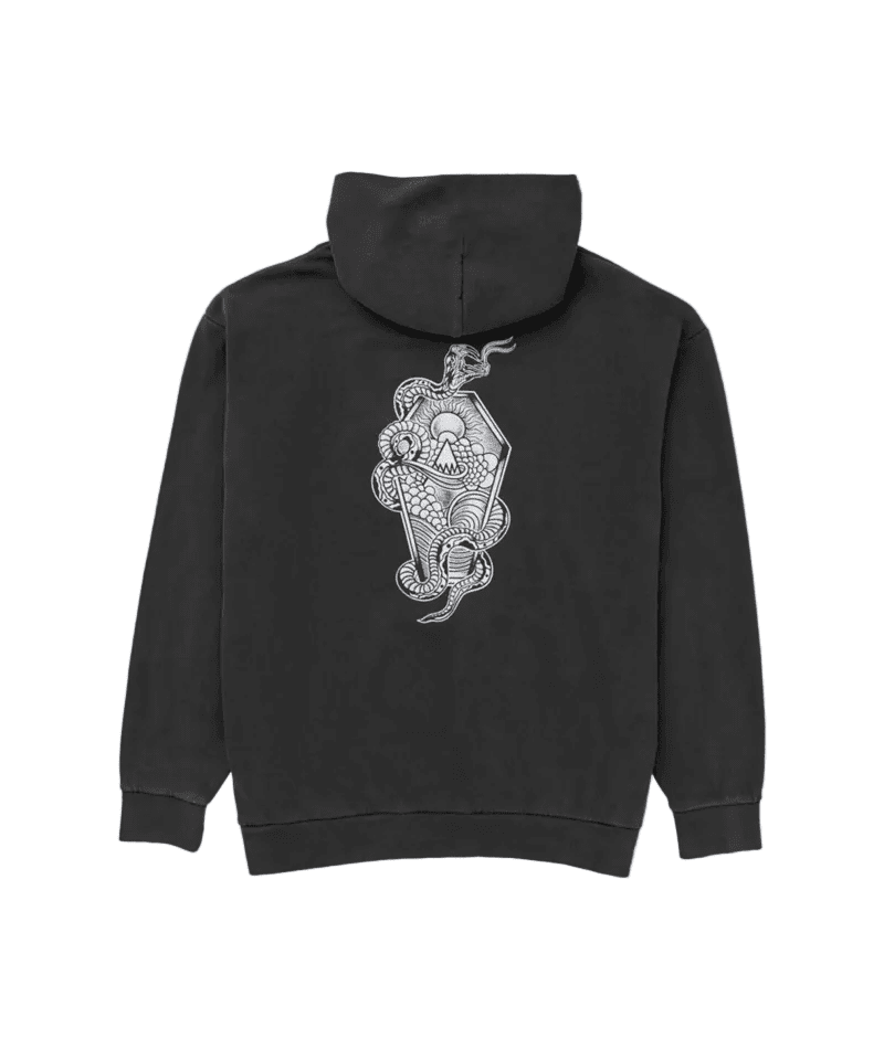 1910 Age Of Winters Pullover Hoodie Pigment Black Men's Pullover Hoodies 1910