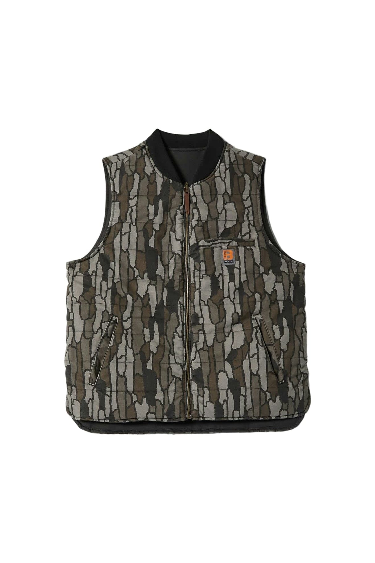 BRIXTON Builders Abraham Reversible Best Bark Camo Men's Vests Brixton