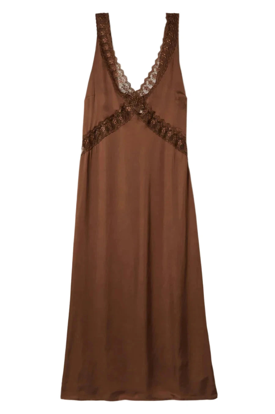 BRIXTON Women's The Ridge Slip Dress Pinecone Brown Women's Dresses Brixton