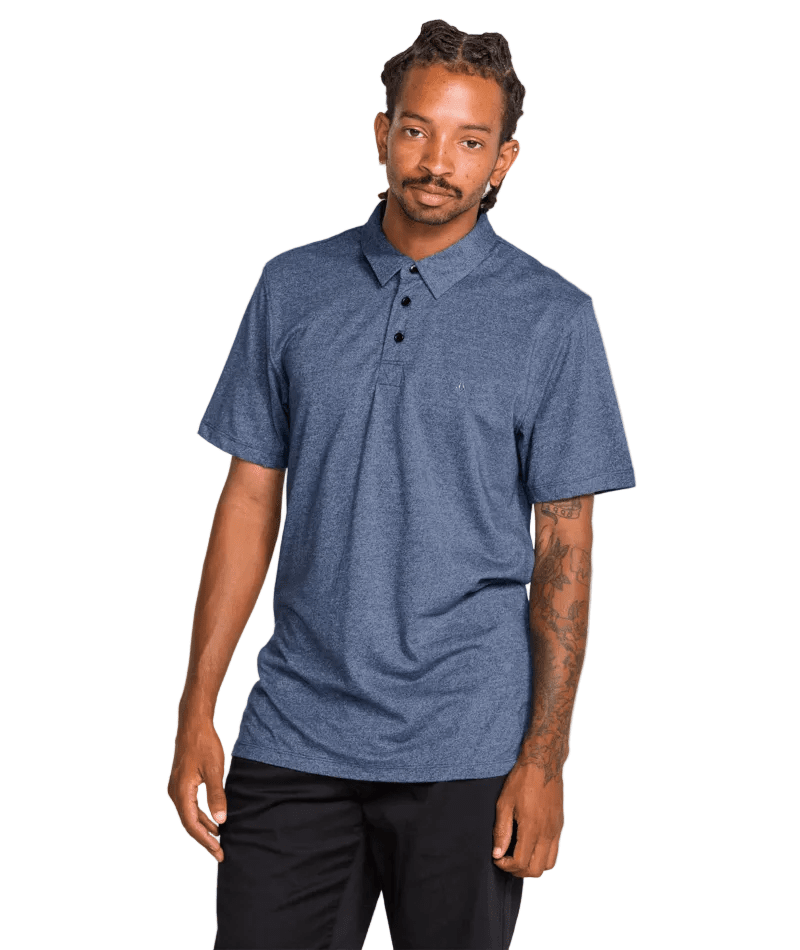 VOLCOM Wowzer Polo Shirt Blueberry Men's Polos Volcom
