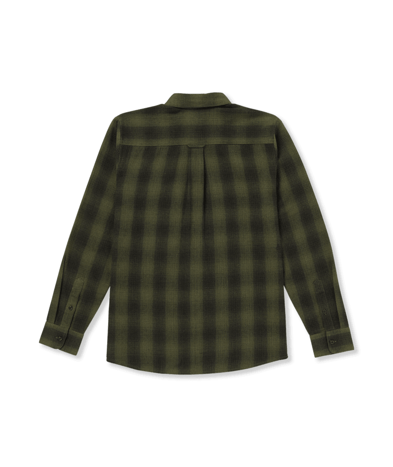 VOLCOM Shadowstone Flannel Wintermoss Men's Long Sleeve Button Up Shirts Volcom