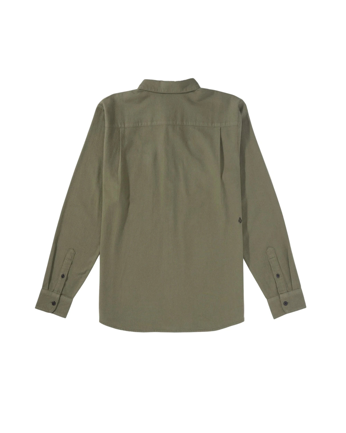 VOLCOM Caden Long Sleeve Button Up Dark Olive Men's Long Sleeve Button Up Shirts Volcom