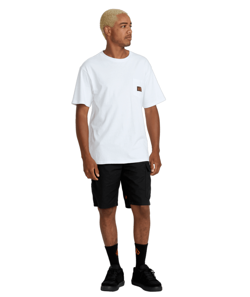 VOLCOM Workwear Caliper II Relaxed Work Short Black Men's Walkshorts Volcom