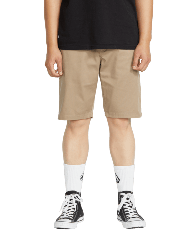 VOLCOM Fricking Modern Stretch Shorts Khaki Men's Walkshorts Volcom