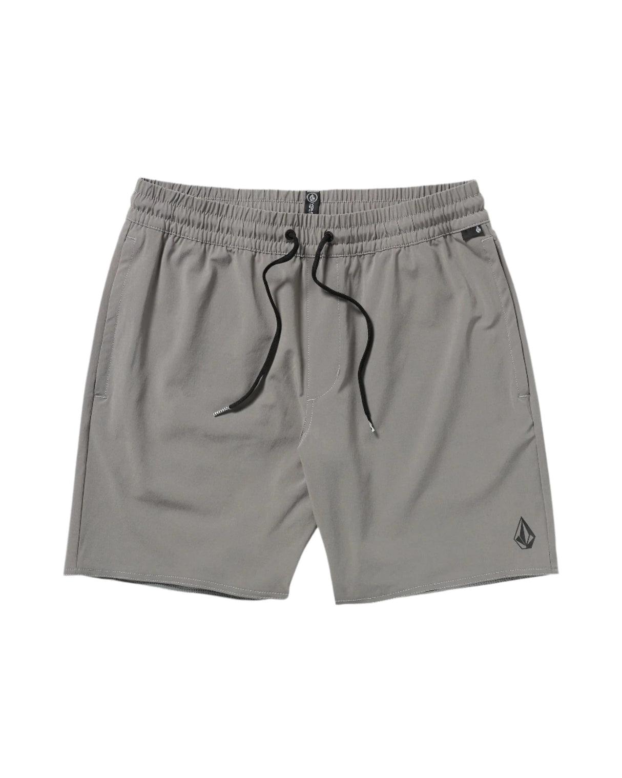 VOLCOM Nomoly Elastic Waist Shorts Pewter Men's Hybrid Shorts Volcom