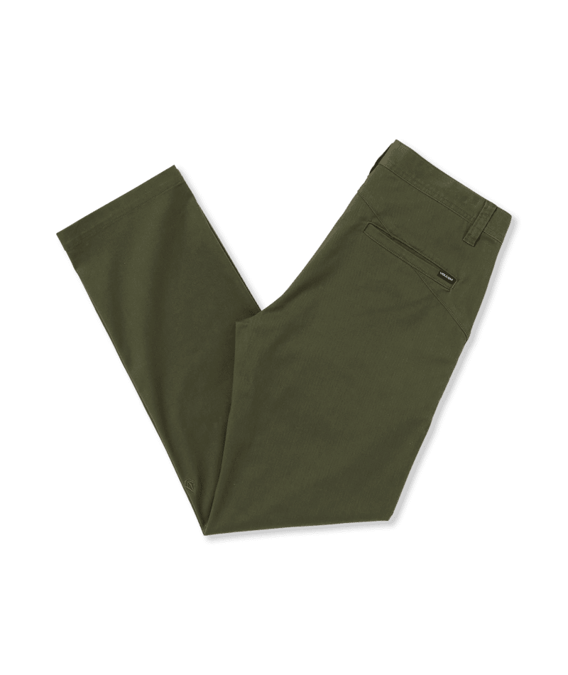 VOLCOM Frickin Modern Stretch Chino Pants Squadron Green Men's Pants Volcom 