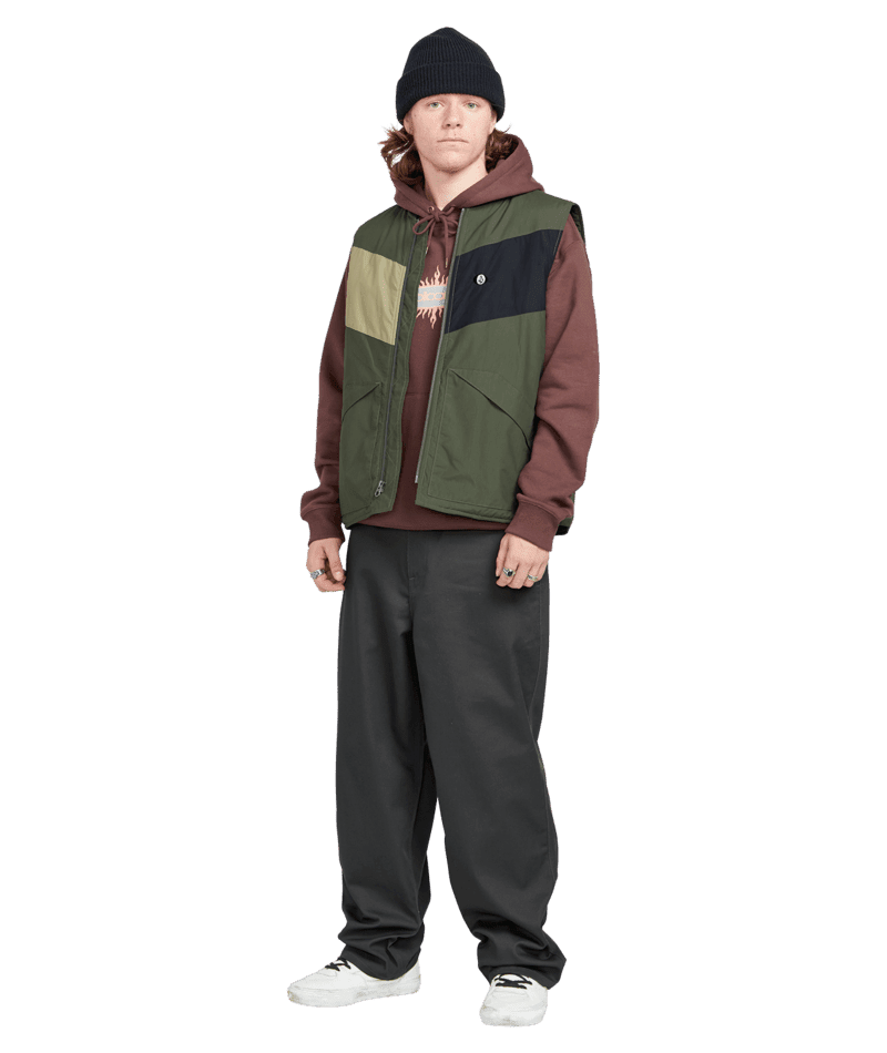 VOLCOM Billow Twill Pants Asphalt Black Men's Pants Volcom