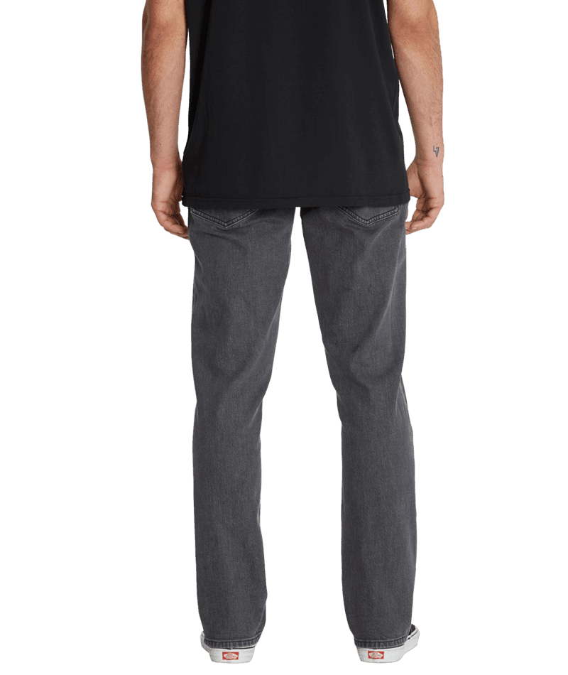 VOLCOM Vorta Slim Fit Jean Easy Enzyme Grey Men's Denim Volcom