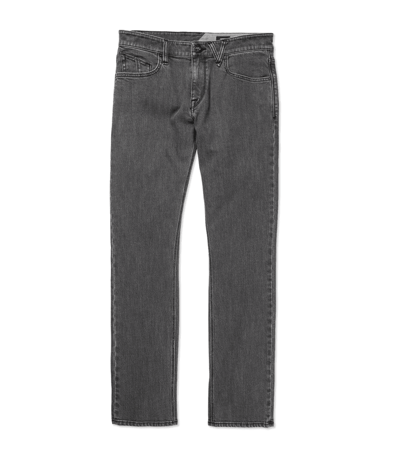 VOLCOM Vorta Slim Fit Jean Easy Enzyme Grey Men's Denim Volcom