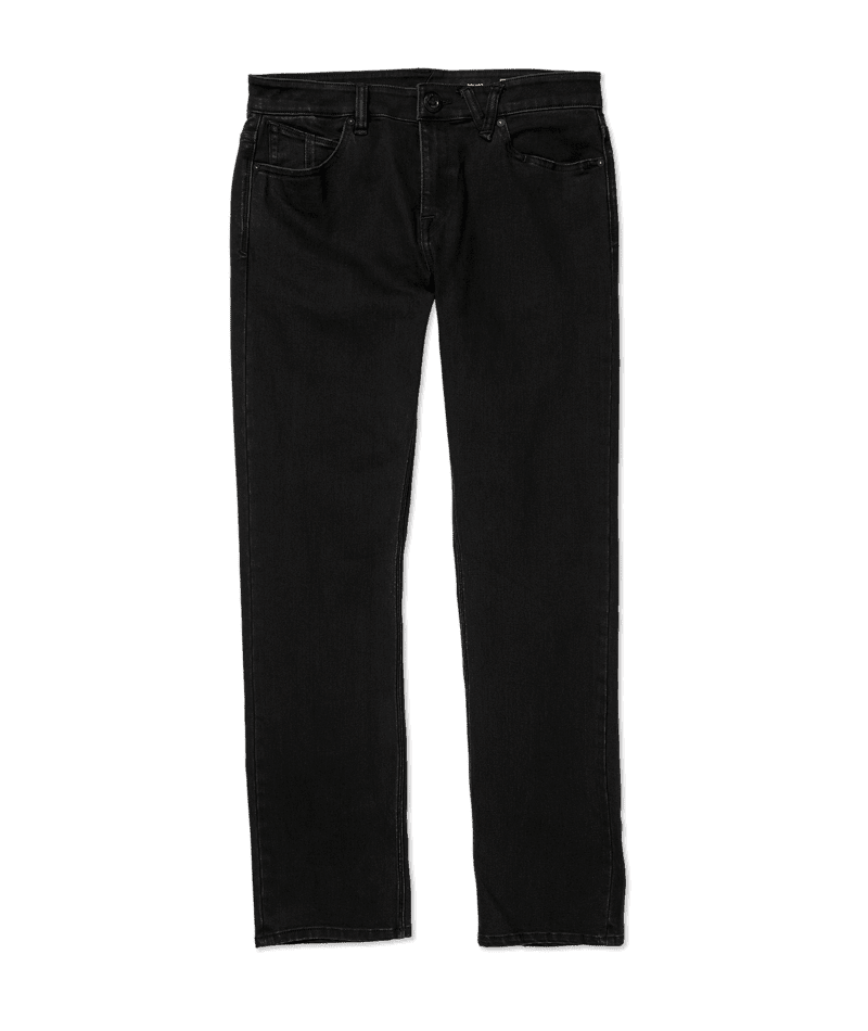 VOLCOM Solver Modern Fit Jeans Black Out Men's Denim Volcom