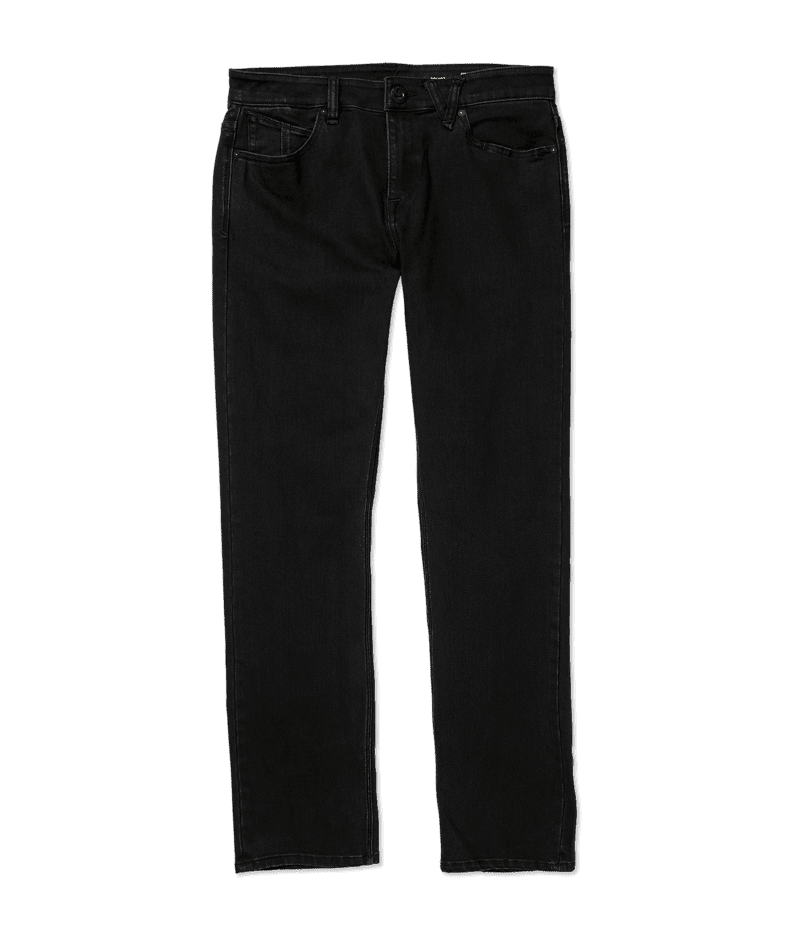 VOLCOM Solver Modern Fit Jeans Black Out Men's Denim Volcom 