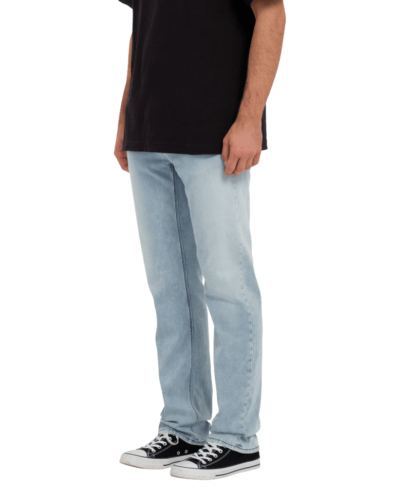 VOLCOM Solver Denim Pants Powder Blue Men's Denim Volcom