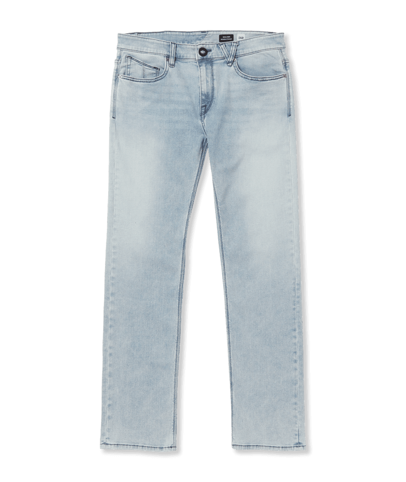 VOLCOM Solver Denim Pants Powder Blue Men's Denim Volcom