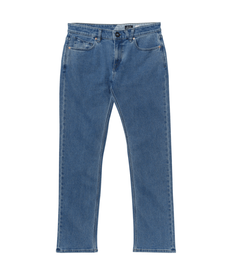 VOLCOM Solver Modern Fit Denim Deep River Blues Men's Denim Volcom