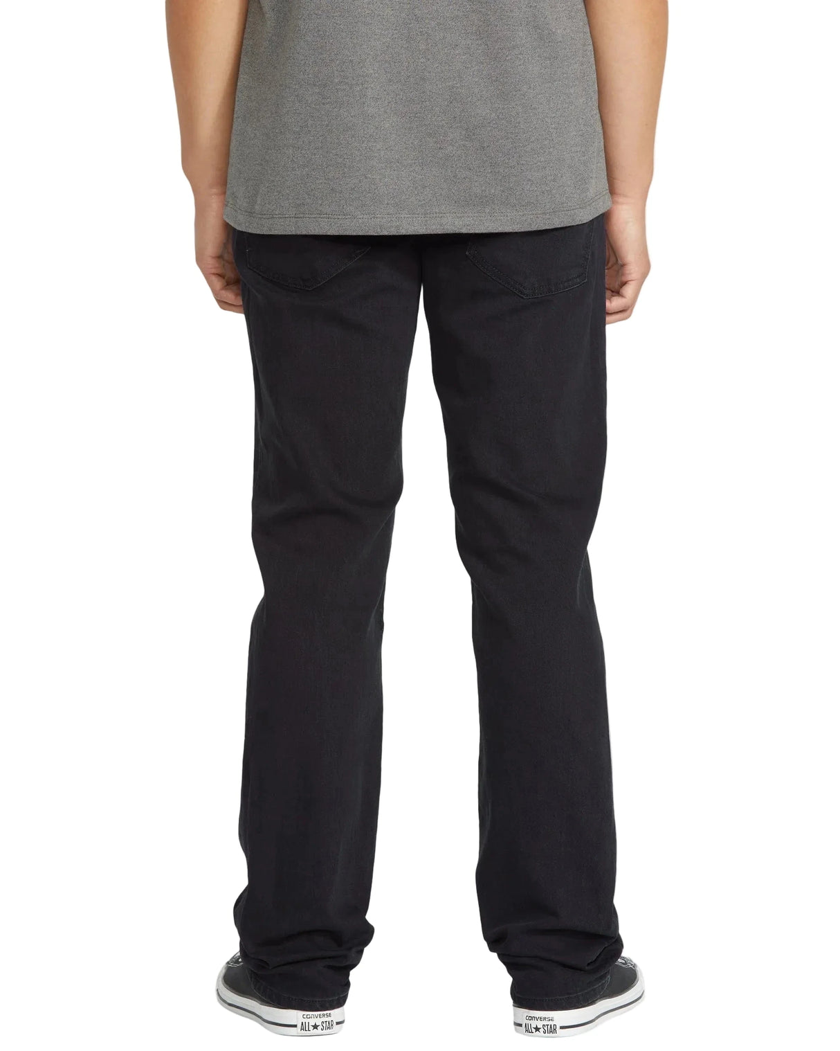 VOLCOM Solver Denim Pants Blackout Men's Denim Volcom