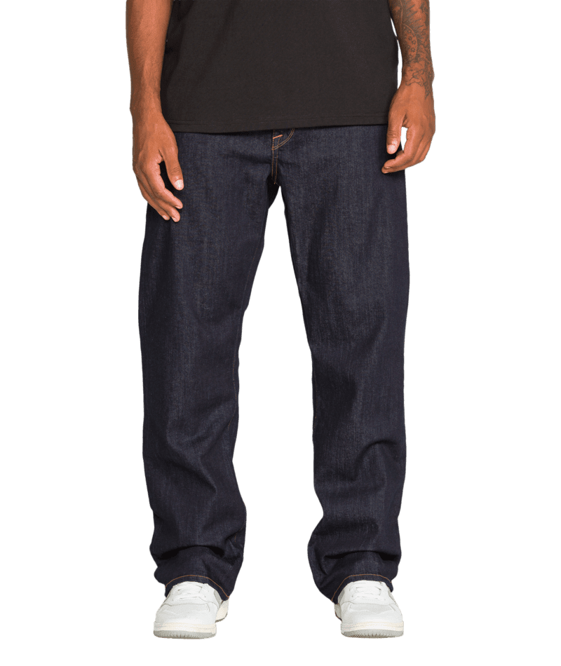 VOLCOM Pipe Dream Denim Pants Rinse Men's Denim Volcom
