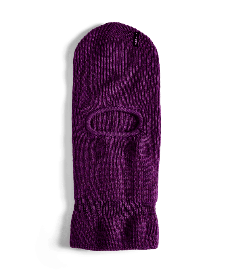 AUTUMN Marl Balaclava Eggplant Winter Face Masks Autumn