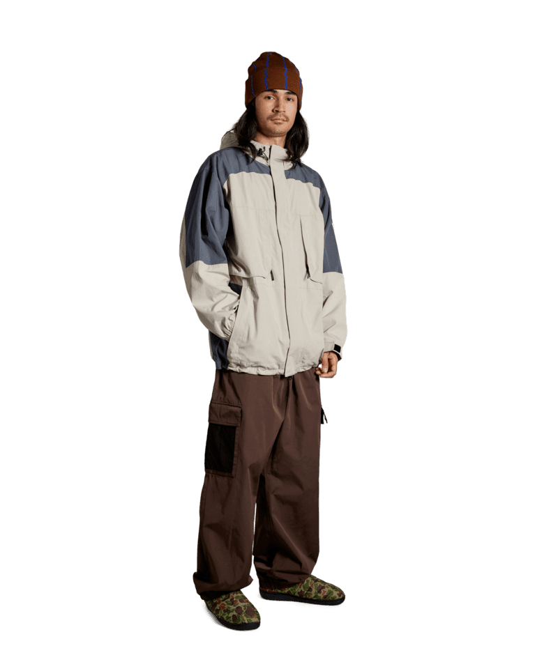 AUTUMN Field Snowboard Jacket Natural/Charcoal 2025 Men's Snow Jackets Autumn