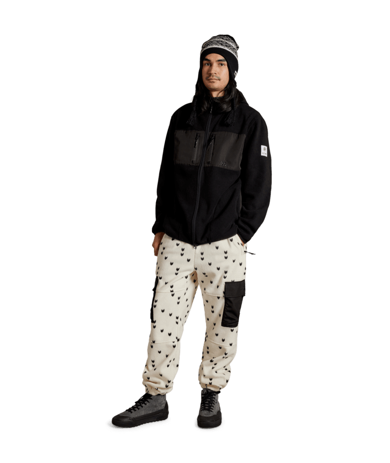 AUTUMN Hooded Fleece Sweater Black Men's Zip Hoodies Autumn