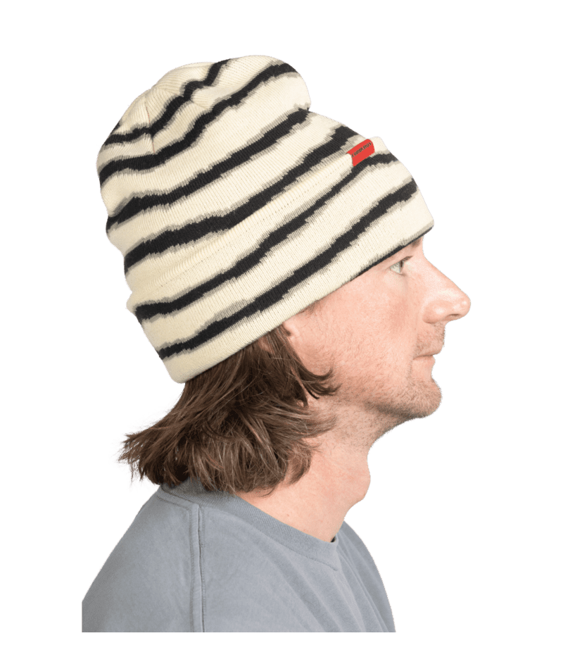 CORDUROY Riped Stripe Beanie Natural Men's Beanies Corduroy