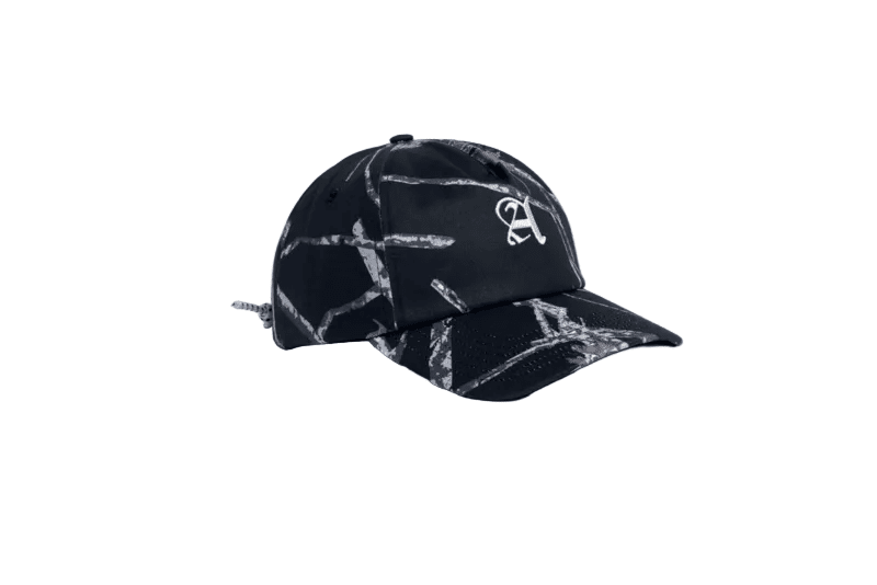 AUTUMN Camo 5 Panel Hat Black Men's Hats Autumn