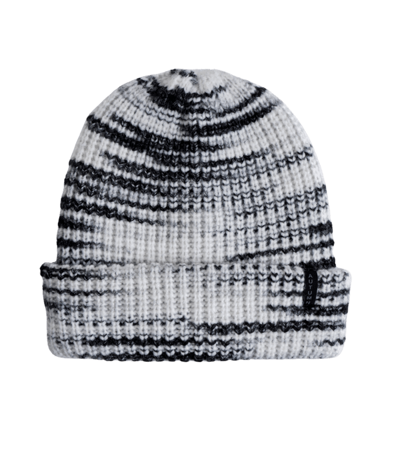 AUTUMN Chunky Stripe Beanie Black Men's Beanies Autumn