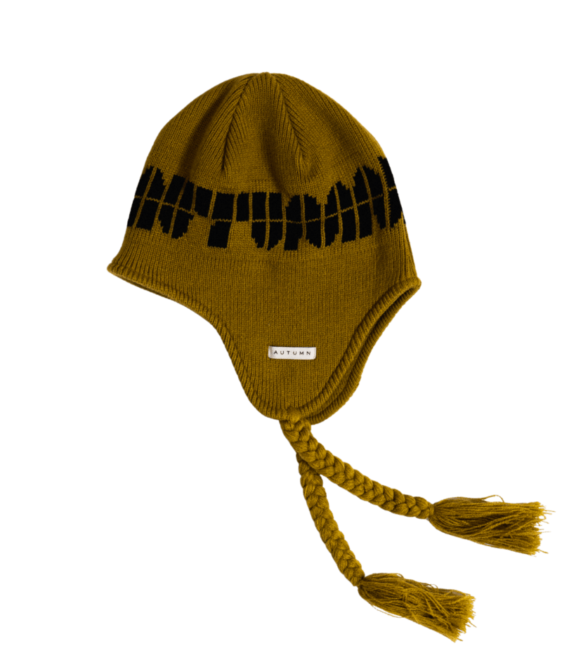 AUTUMN Soy Ear Flap Beanie Dijon