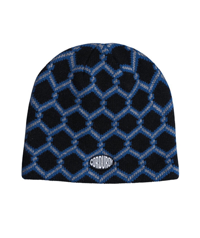 CORDUROY Keep Out Skully Beanie Black Men's Beanies Corduroy