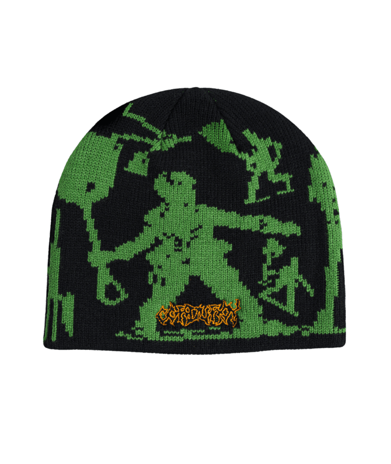 CORDUROY FNG By Reid Smith Skully Beanie Black Men's Beanies Corduroy
