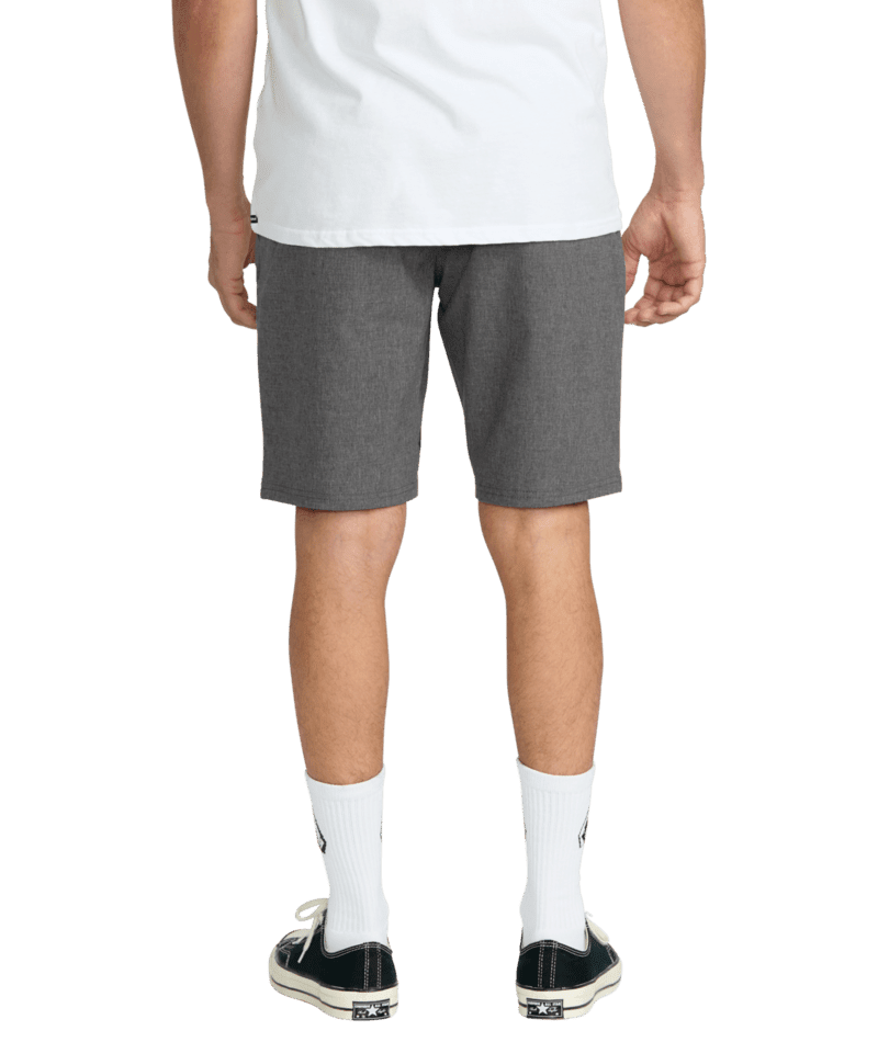 VOLCOM Frickin Cross Shred Static Hybrid Shorts Charcoal Heather Men's Hybrid Shorts Volcom