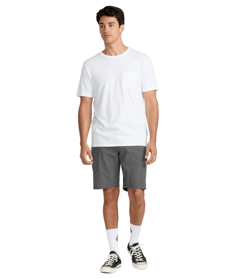 VOLCOM Frickin Cross Shred Static Hybrid Shorts Charcoal Heather Men's Hybrid Shorts Volcom