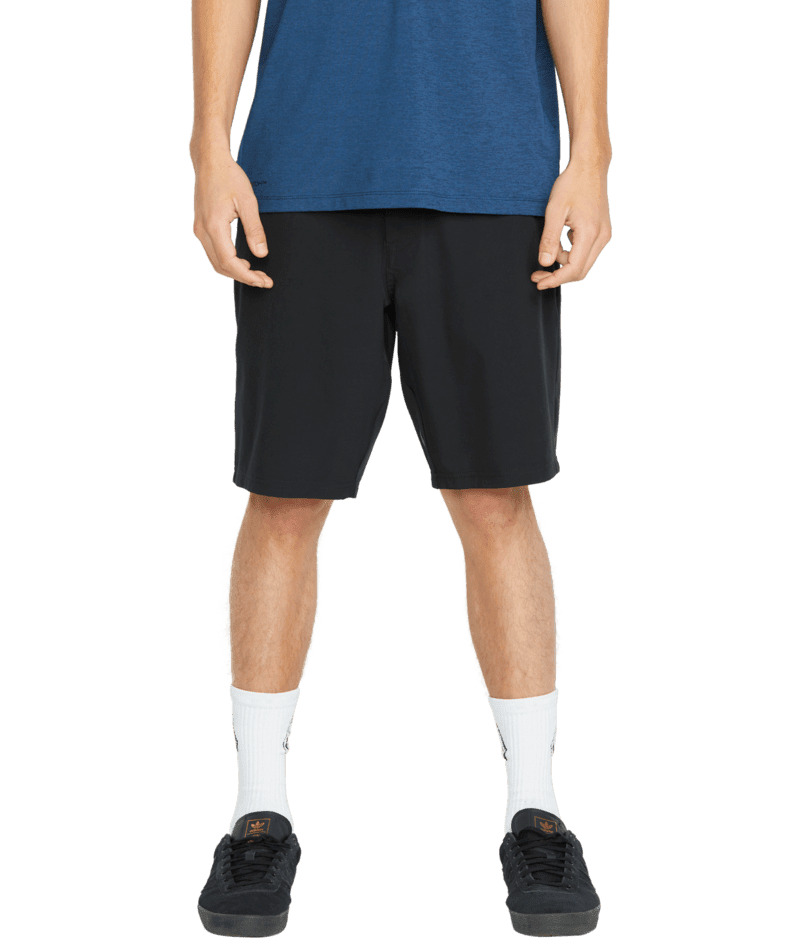 VOLCOM Frickin Cross Shred Hybrid Shorts Black Men's Hybrid Shorts Volcom
