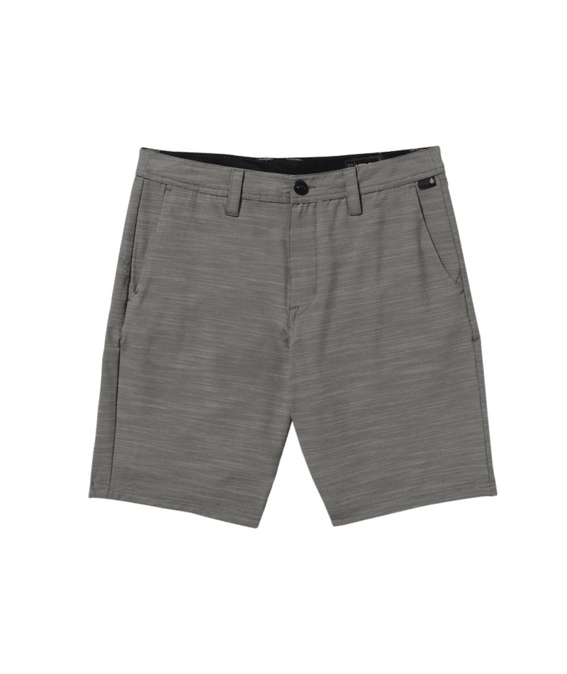 VOLCOM Slub Frickin Cross Shred Hybrid Shorts Pewter Men's Hybrid Shorts Volcom