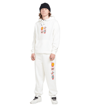 VOLCOM Earth Tripper Pullover Hoodie Off White Men's Pullover Hoodies Volcom 