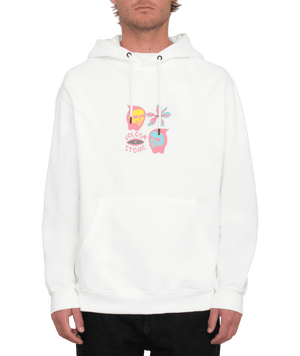 VOLCOM Earth Tripper Pullover Hoodie Off White Men's Pullover Hoodies Volcom 