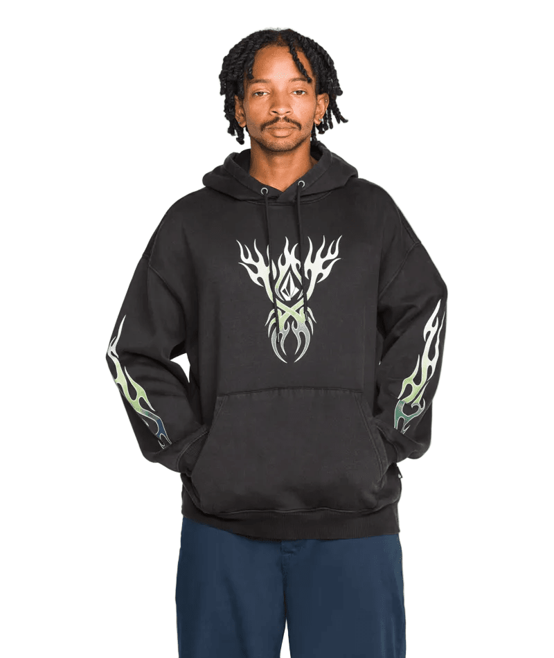 VOLCOM Stone Trip Pullover Hoodie Black Men's Pullover Hoodies Volcom
