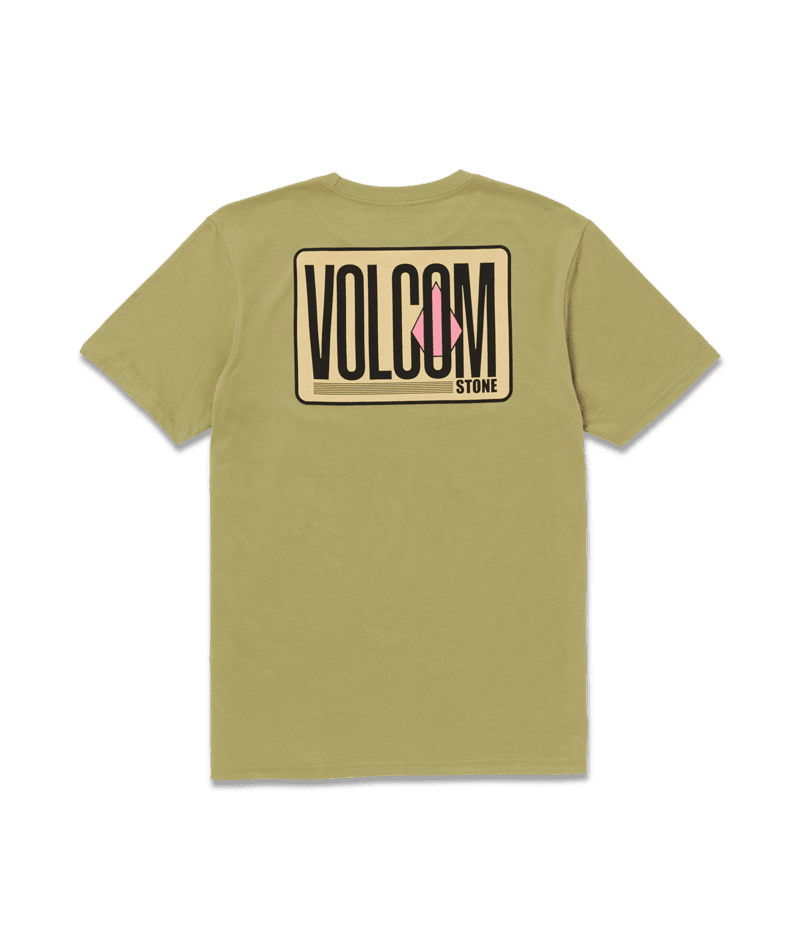VOLCOM Peripheral Tech T-Shirt Vintage Green Men's Short Sleeve T-Shirts Volcom