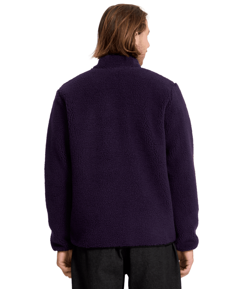 VOLCOM Muzzer Fuzzar Zip Dark Purple Men's Zip Hoodies Volcom