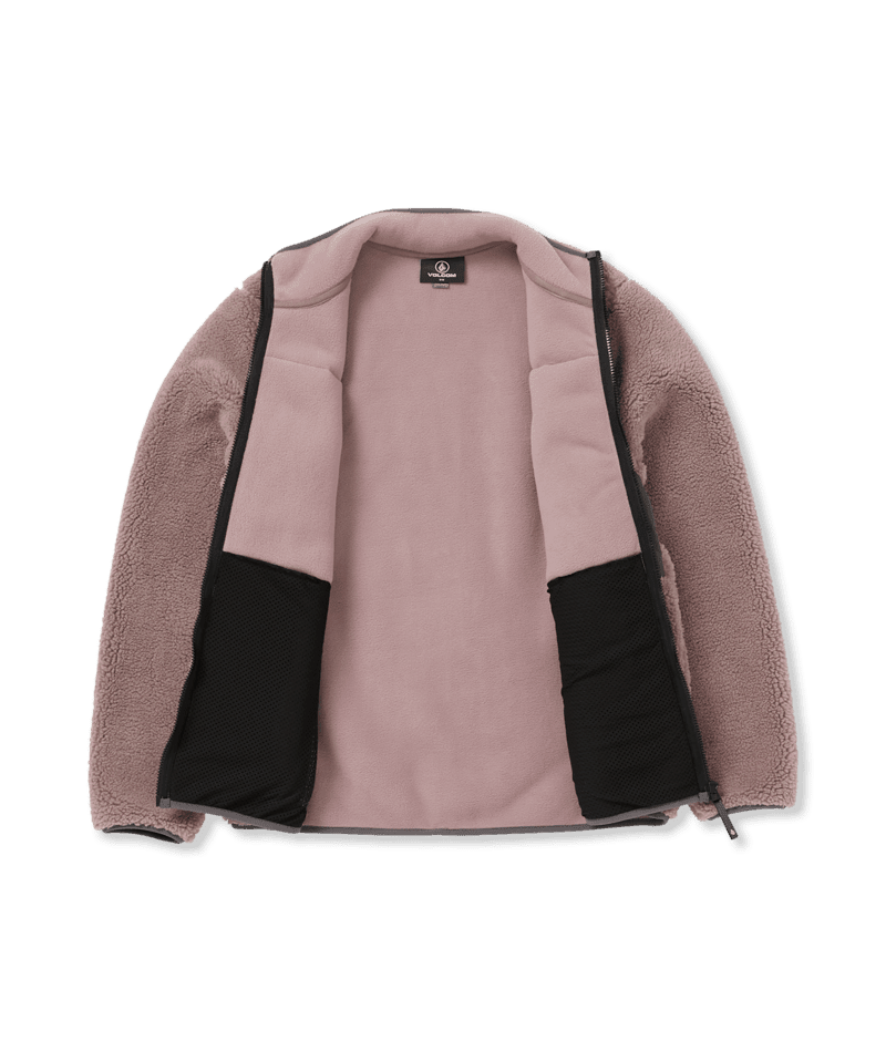 VOLCOM Storm Stone Zip Hoodie Bordeaux Brown Men's Zip Hoodies Volcom