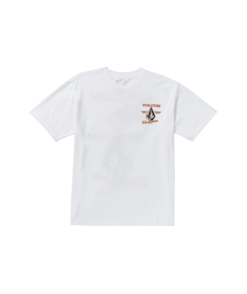 VOLCOM Enamel T-Shirt White Men's Short Sleeve T-Shirts Volcom