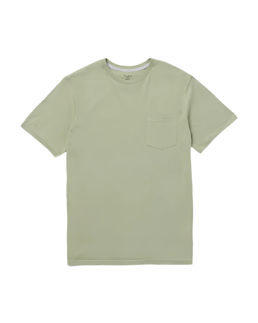 VOLCOM Solid Pocket T-Shirt Green Tea Men's Short Sleeve T-Shirts Volcom