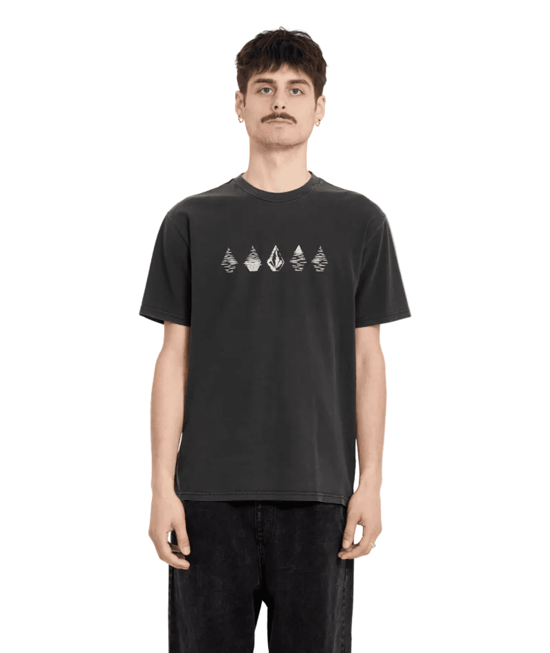 VOLCOM Lunar Phases T-Shirt Black Men's Short Sleeve T-Shirts Volcom
