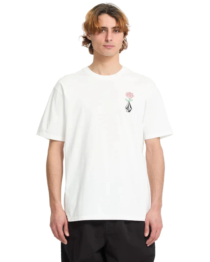 VOLCOM Pleasantry T-Shirt Off White Men's Short Sleeve T-Shirts Volcom
