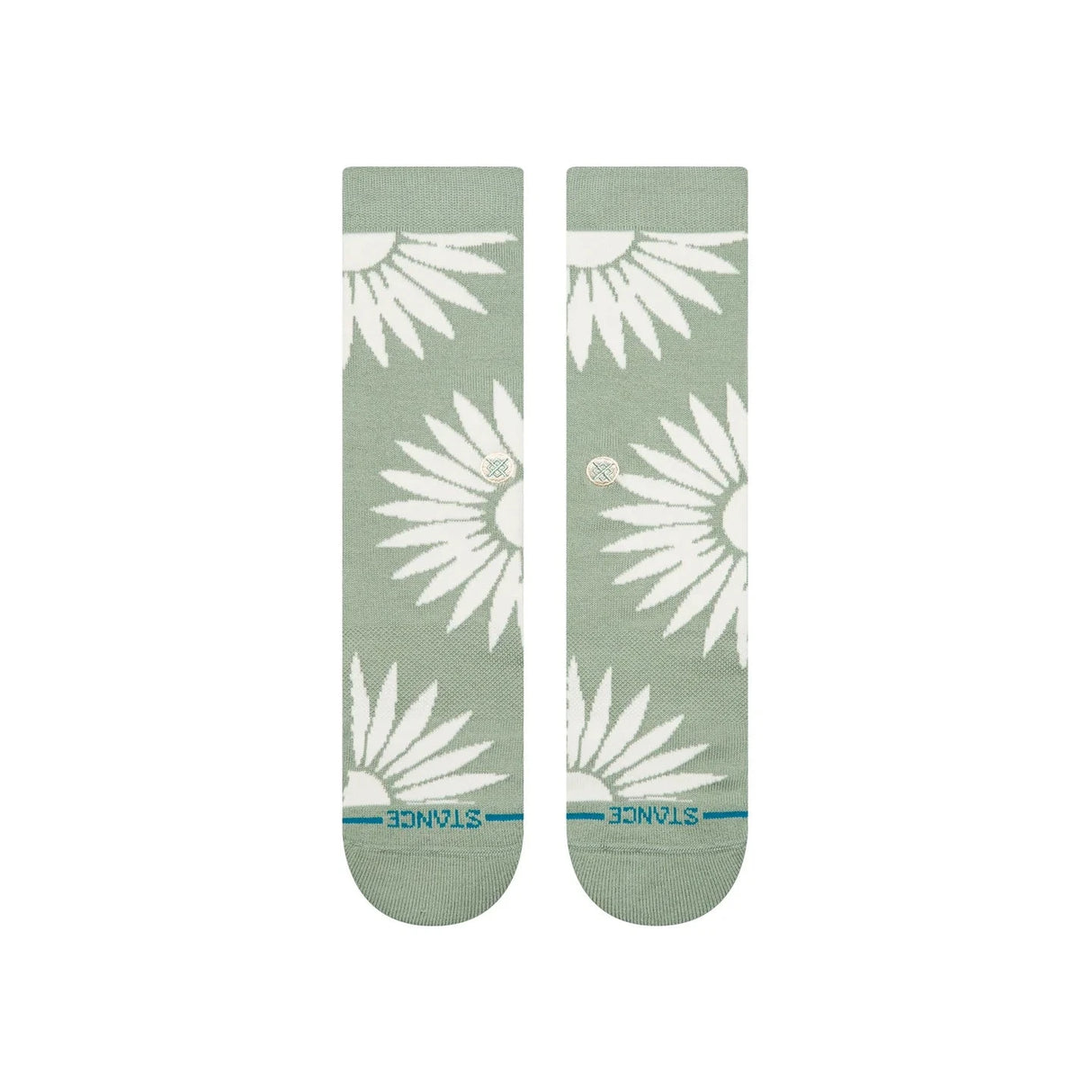 STANCE Radial Burst Crew Socks Sea Green Men's Socks Stance