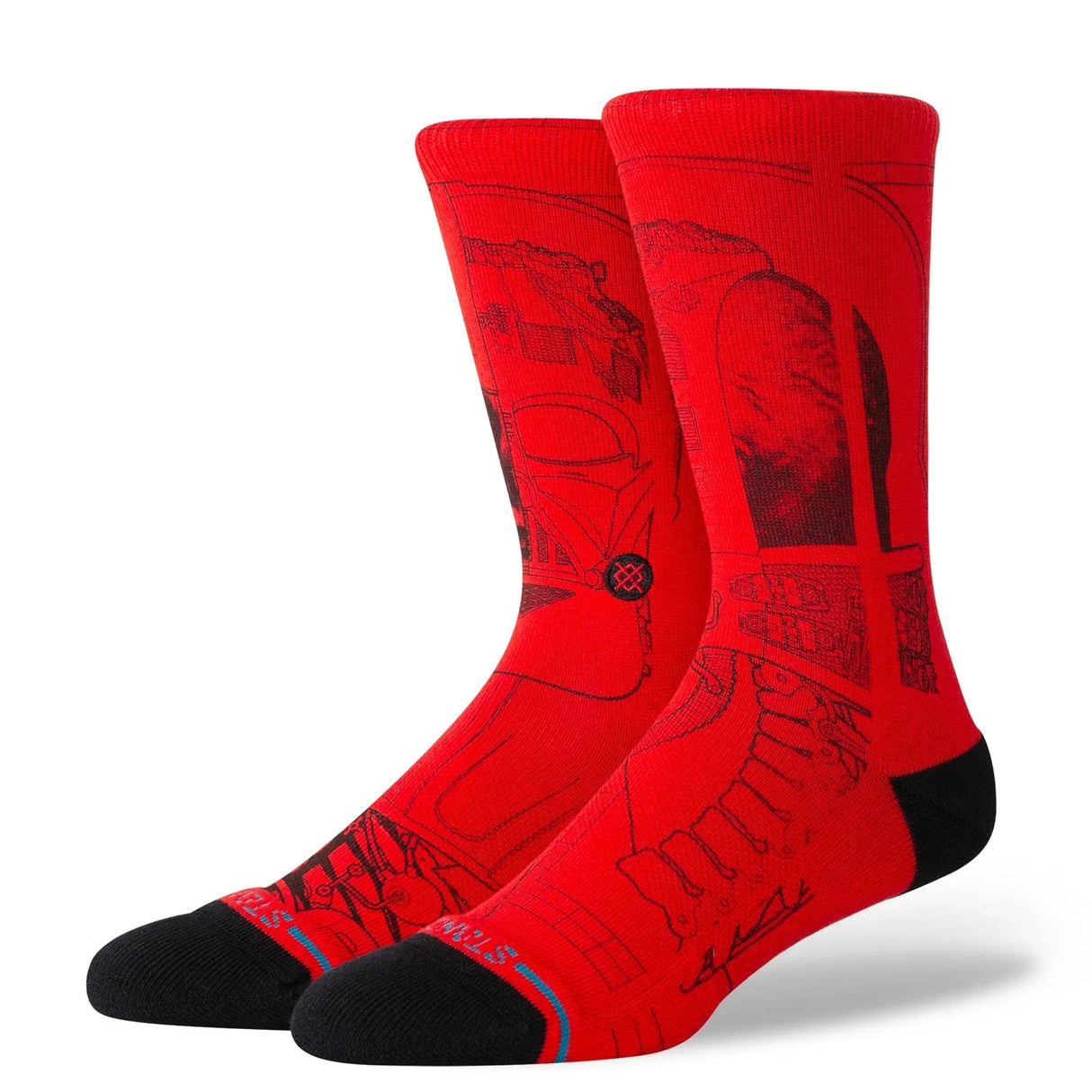 STANCE Star Wars x Stance Vader Crew Socks Red Men's Socks Stance
