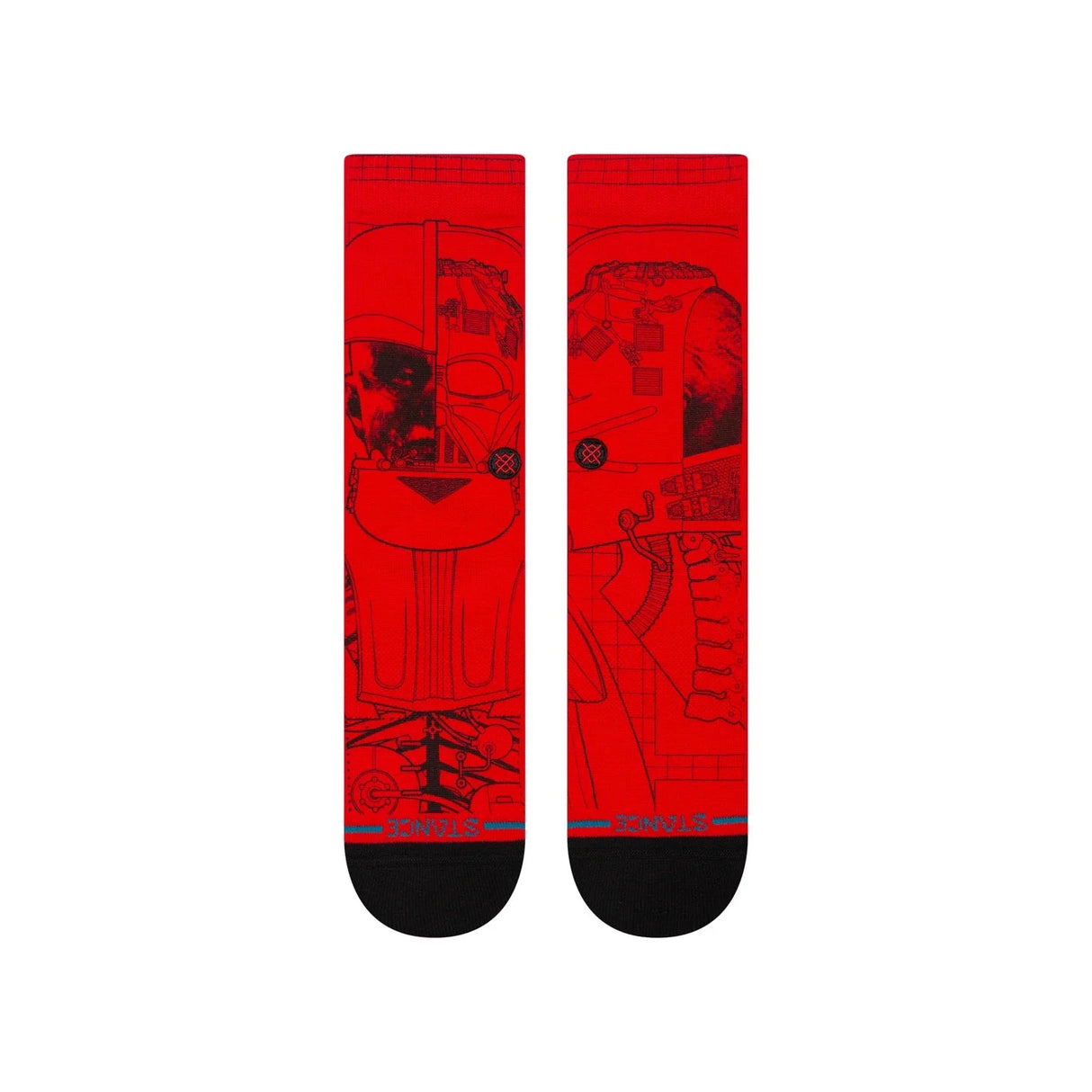 STANCE Star Wars x Stance Vader Crew Socks Red Men's Socks Stance
