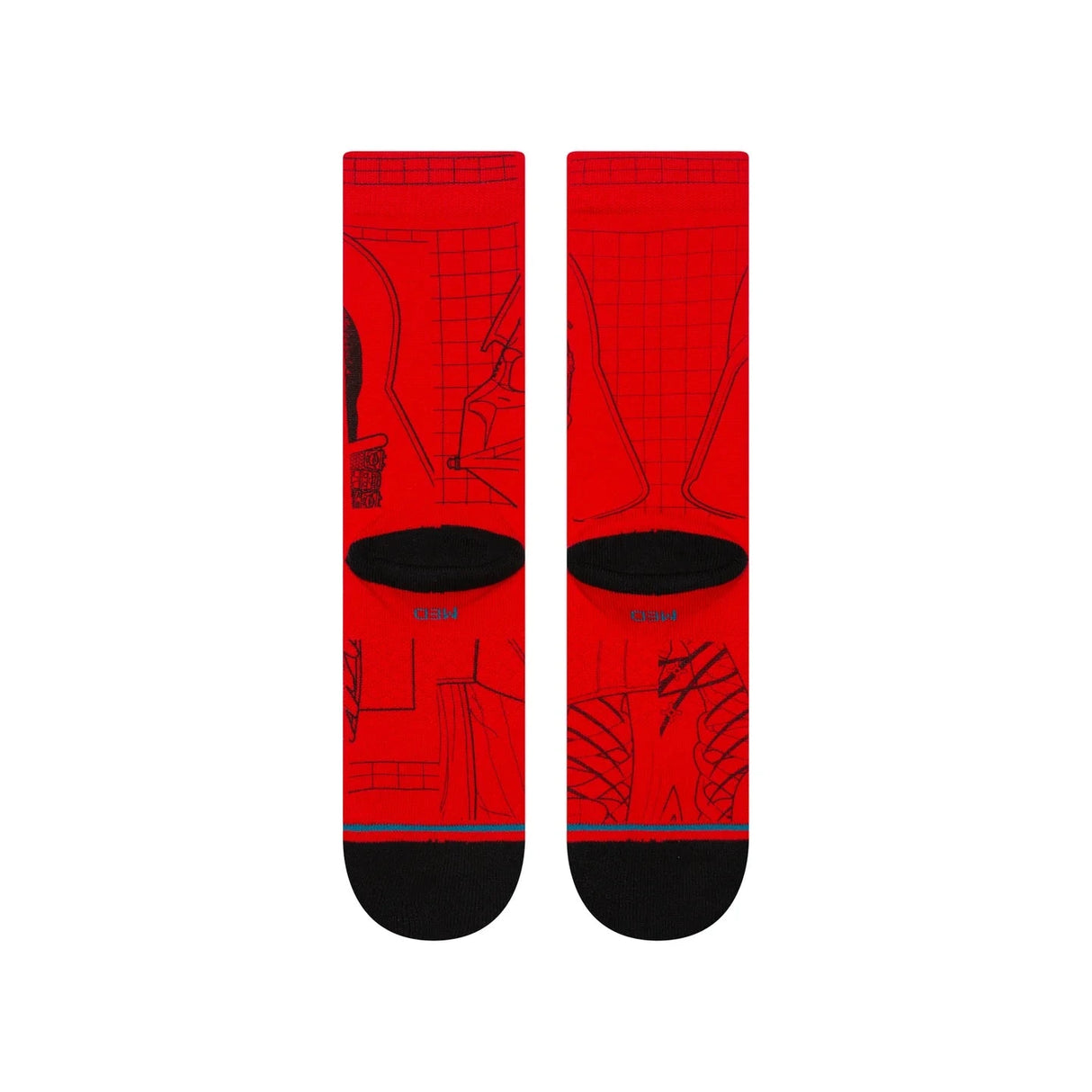STANCE Star Wars x Stance Vader Crew Socks Red Men's Socks Stance