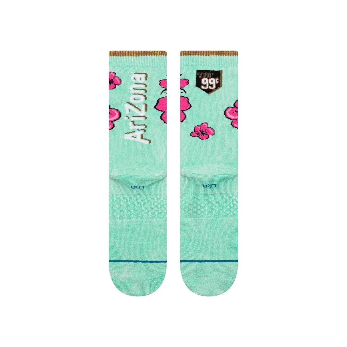 STANCE AriZona X Stance 99 Cents Crew Socks Jade Men's Socks Stance