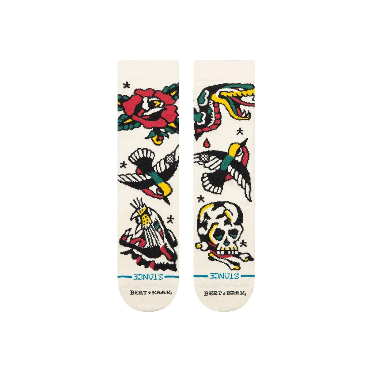 STANCE Bert Krak x Stance Flash Crew Socks Canvas Men's Socks Stance